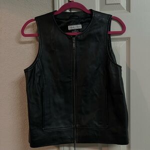 Stephanie Andrews Black Leather Vest